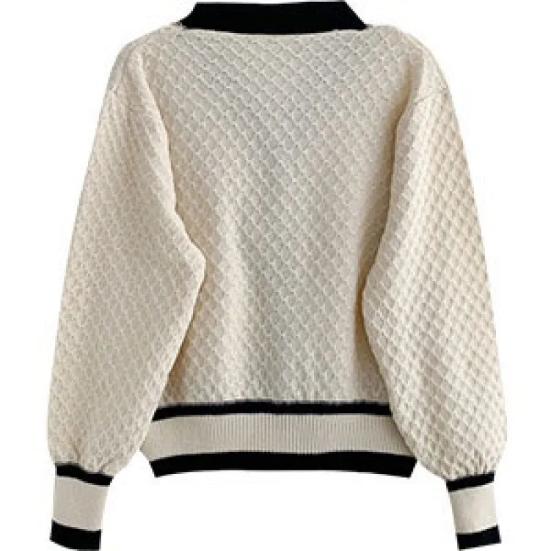 Long-Sleeved Knit Sweater