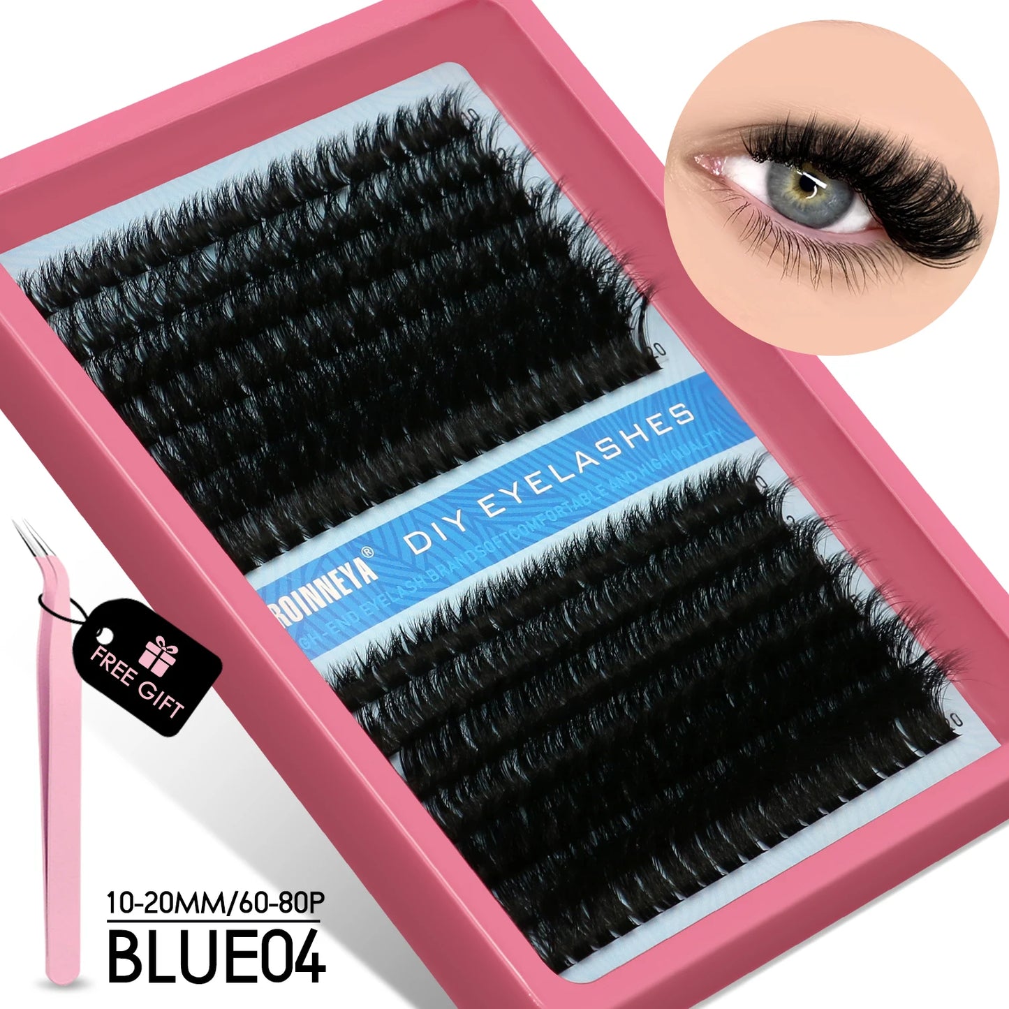 Cluster Lashes Kit Fluffy Individual Lashes