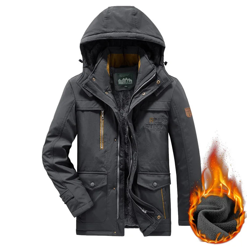 Men's Winter Jacket Fleece Linning Coat