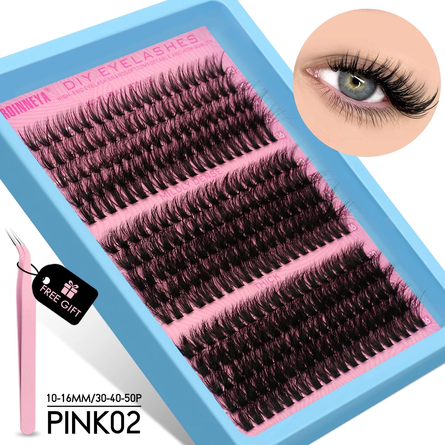 Cluster Lashes Kit Fluffy Individual Lashes