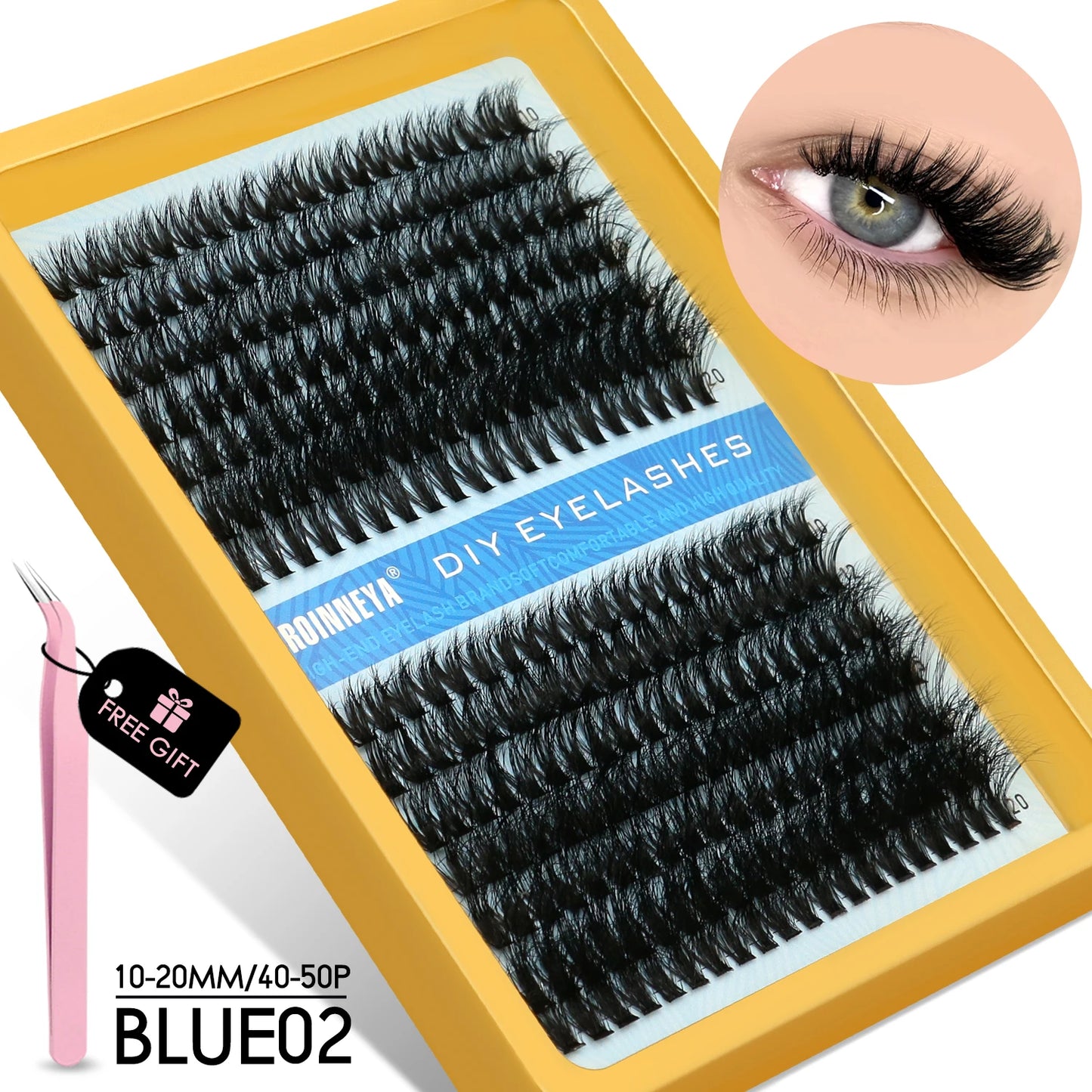 Cluster Lashes Kit Fluffy Individual Lashes