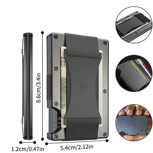 Carbon Fiber Wallet and Rfid Money Clip