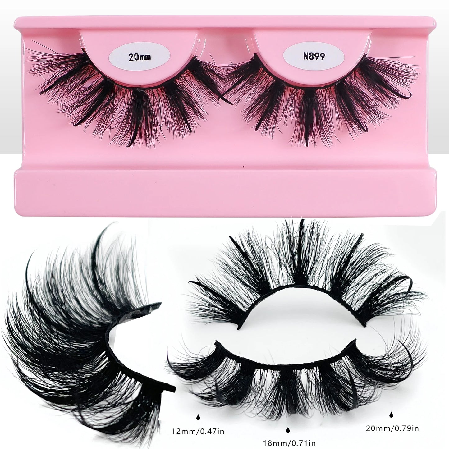 Wispy Lashes with Spikes