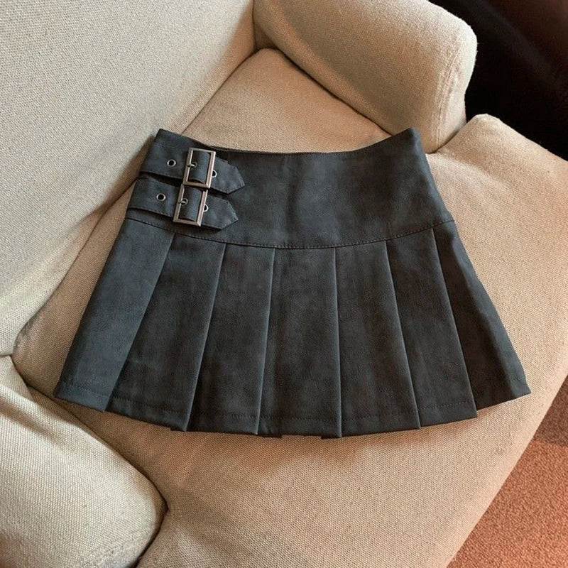 PU Leather Mini Skirts