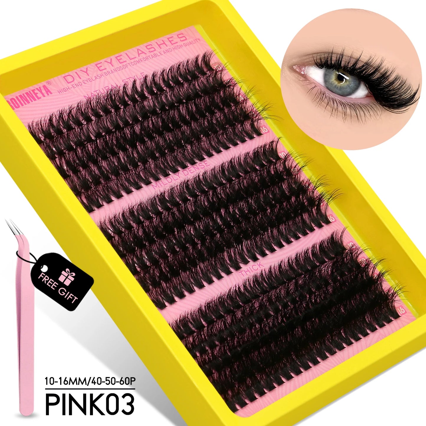 Cluster Lashes Kit Fluffy Individual Lashes