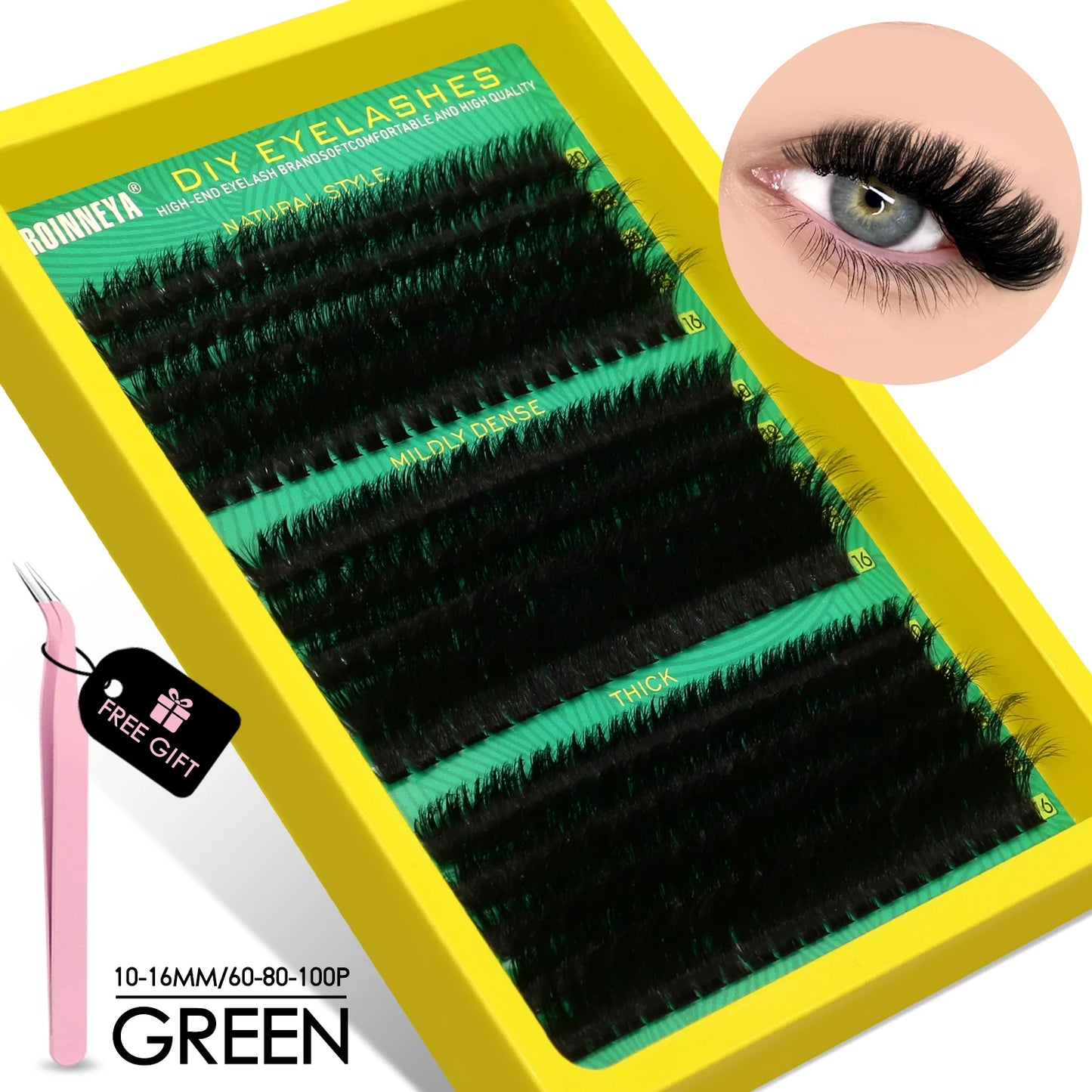 Cluster Lashes Kit Fluffy Individual Lashes