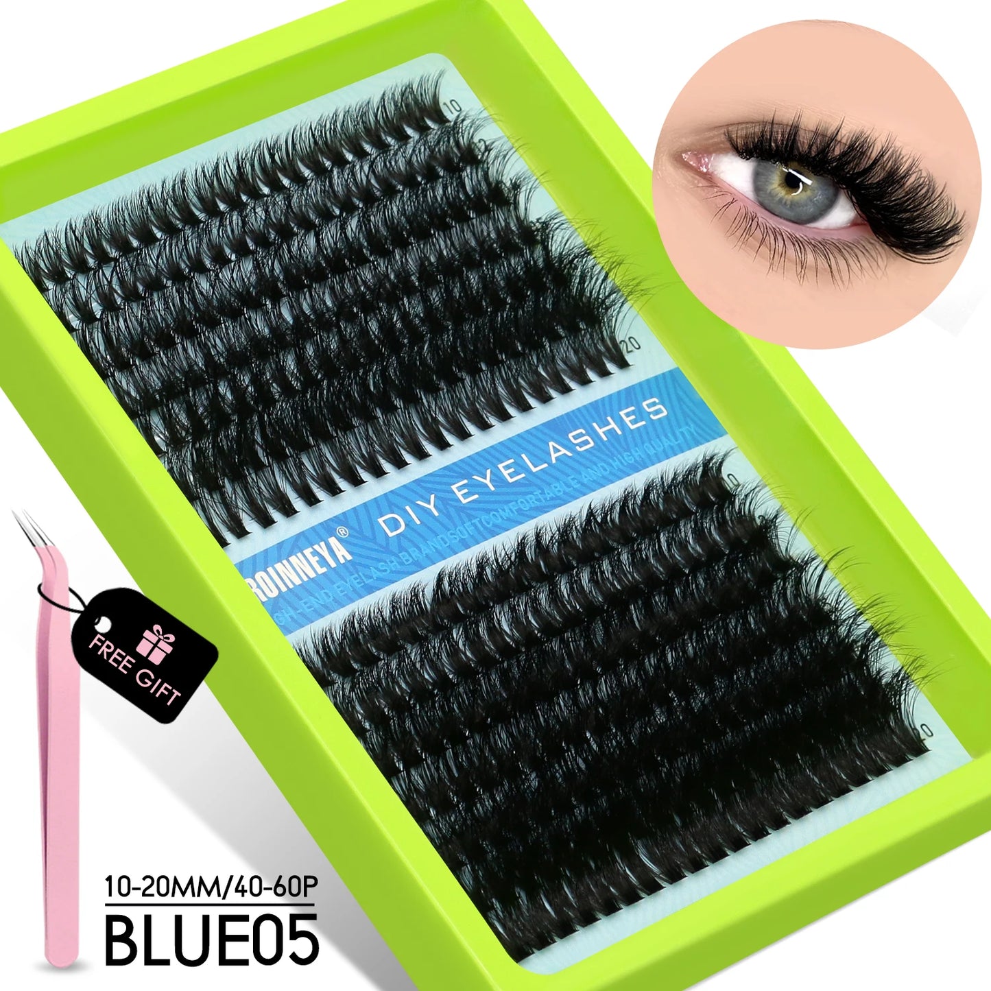 Cluster Lashes Kit Fluffy Individual Lashes