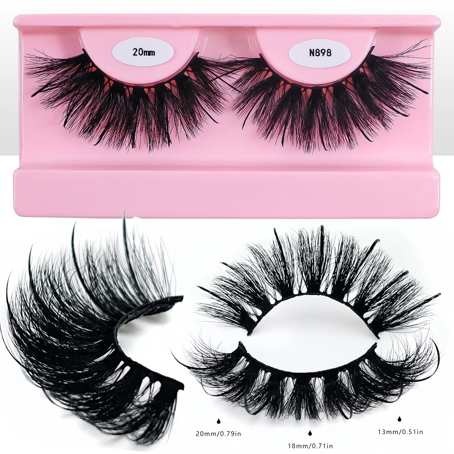 Wispy Lashes with Spikes