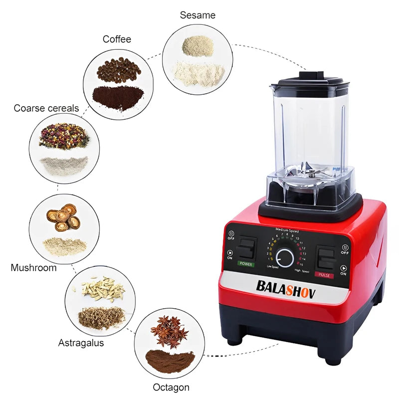 2000W Heavy Duty Commercial Blender (BPA Free)