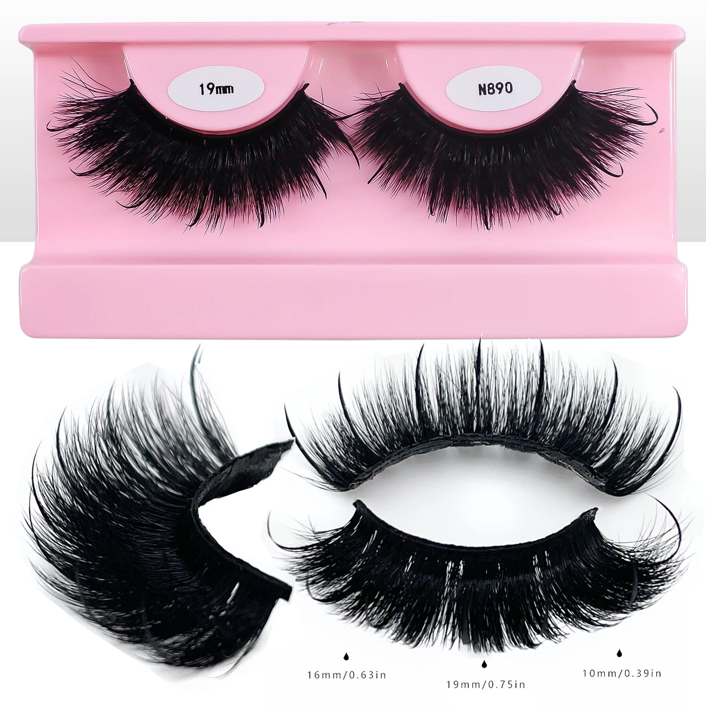 Wispy Lashes with Spikes