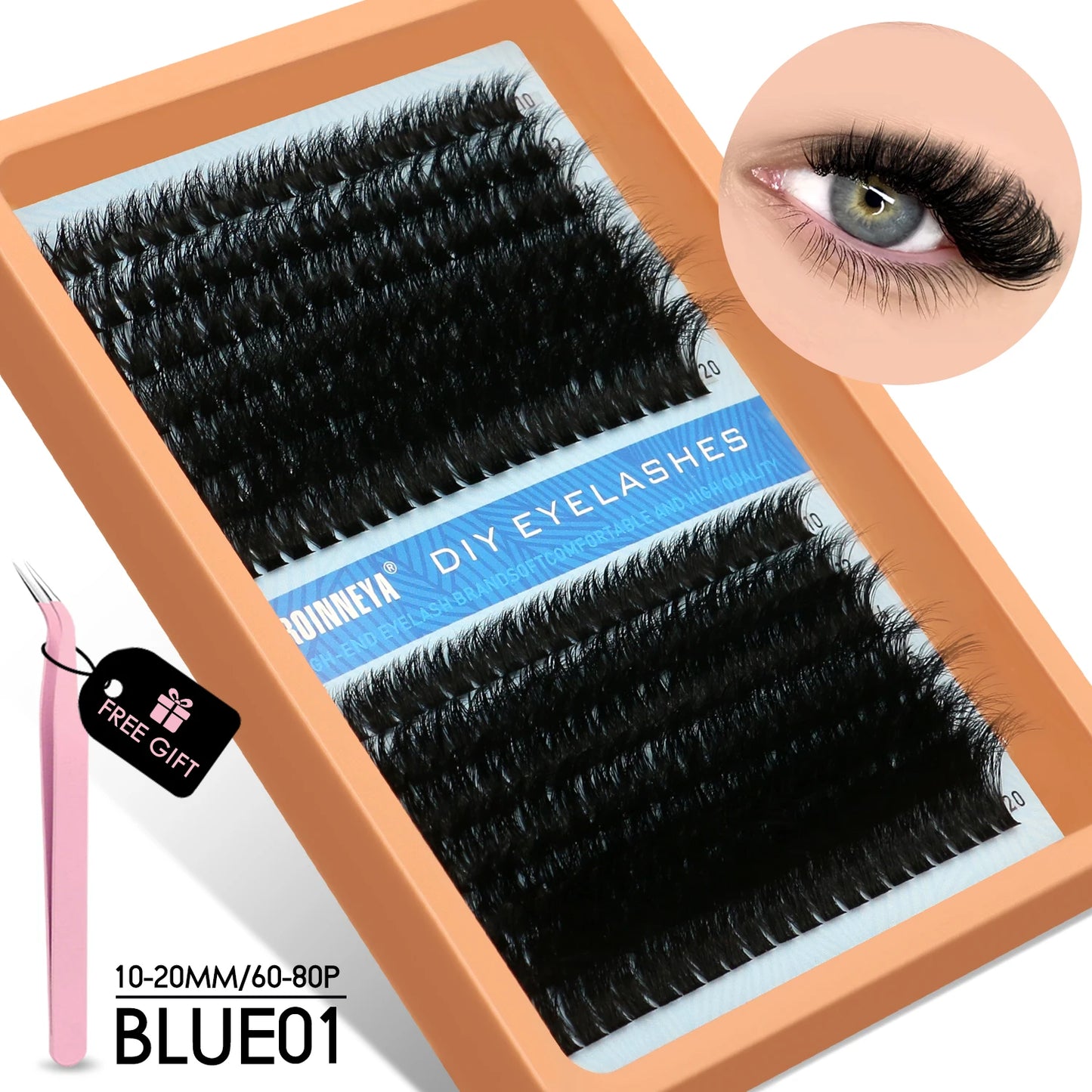 Cluster Lashes Kit Fluffy Individual Lashes