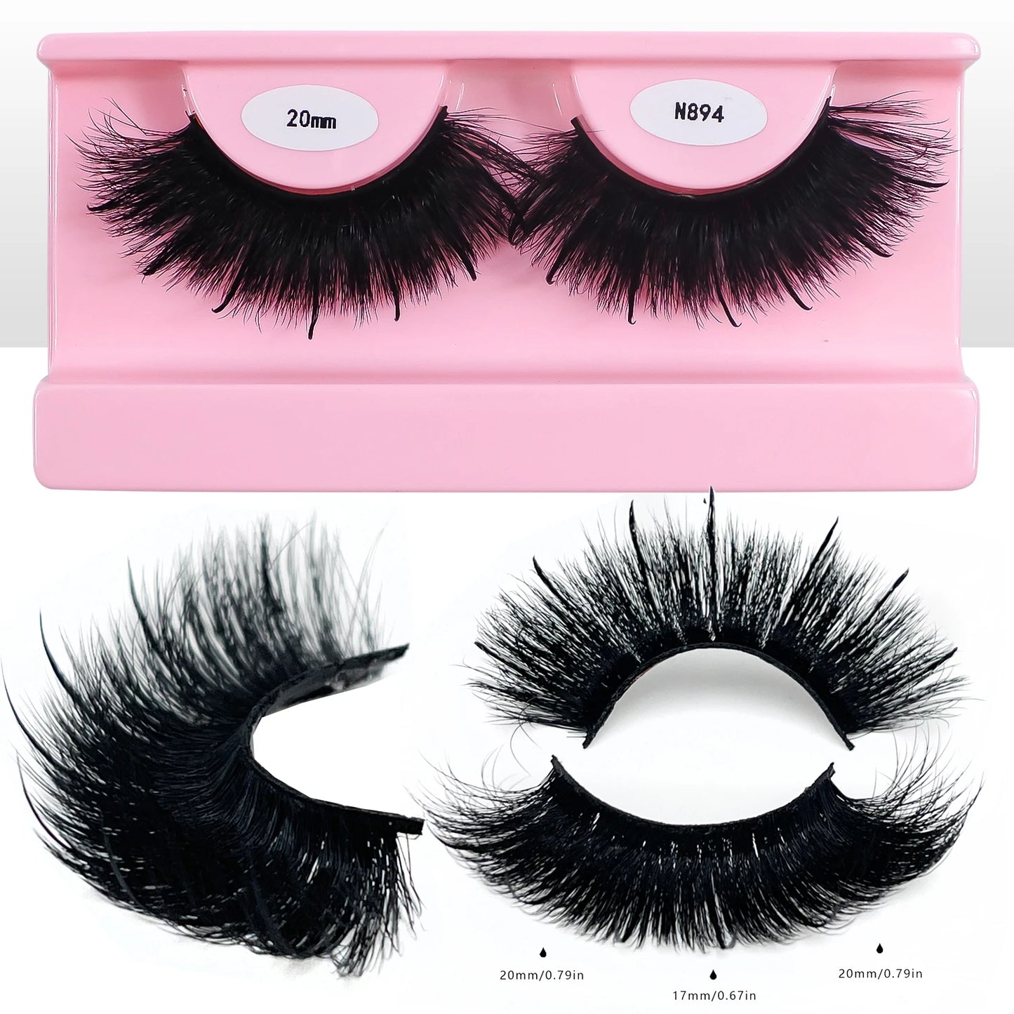 Wispy Lashes with Spikes