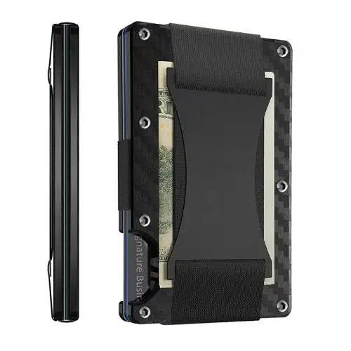 Carbon Fiber Wallet and Rfid Money Clip