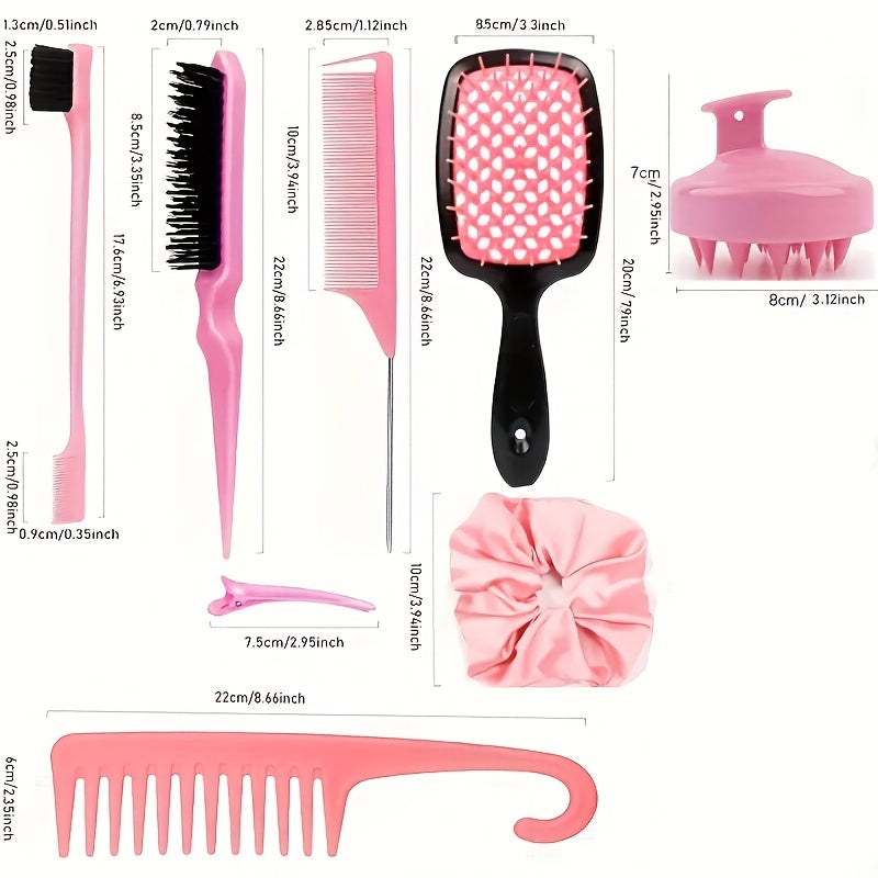 12/24pcs Set Hair Styling Comb Set