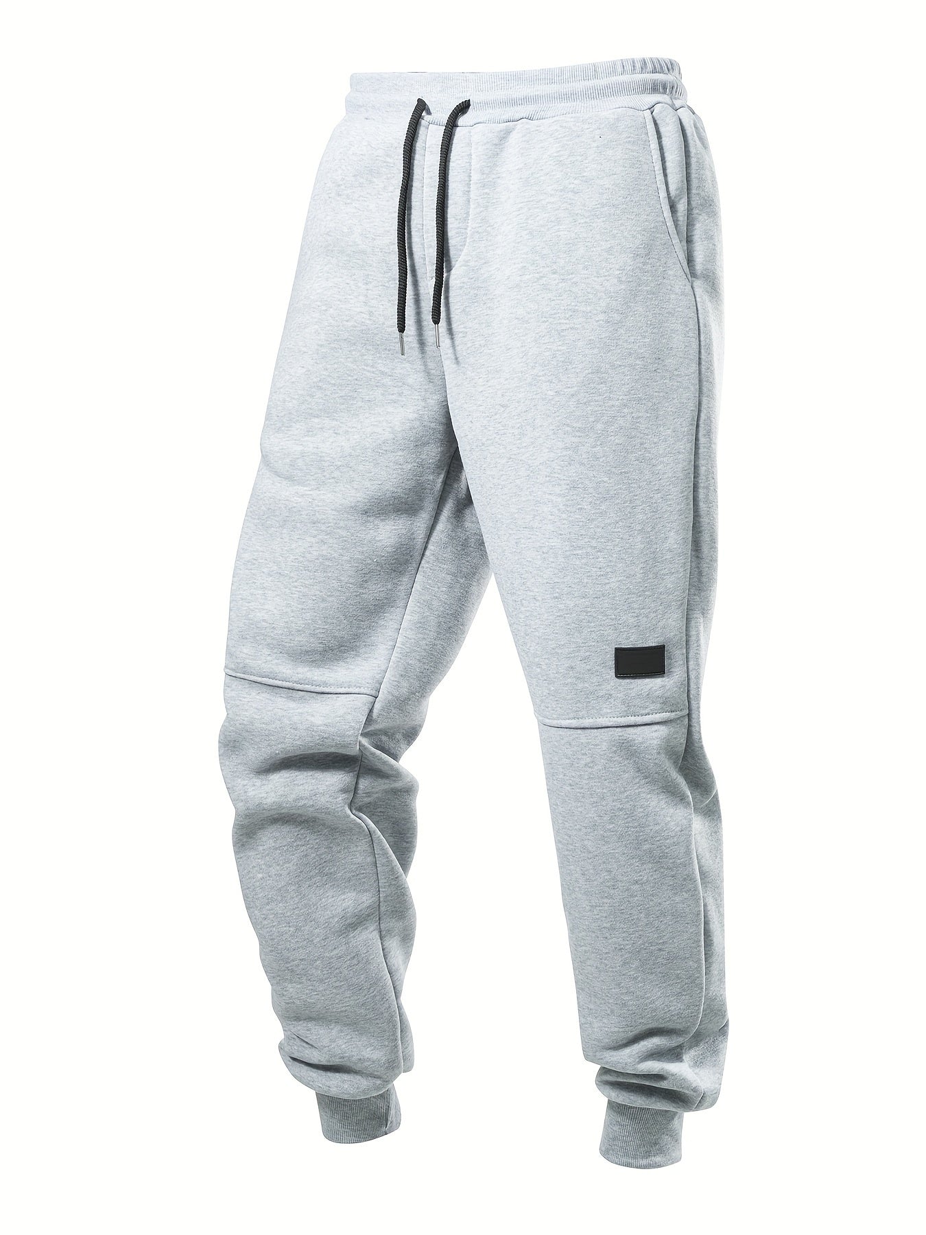 3pcs Solid Color Men's Casual Joggers With Pockets